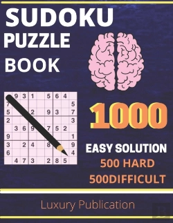 Bertrand.pt - Sudoku Puzzle Book 1000  Easy Solution 500 Hard +500 Difficult  Luxury Publication