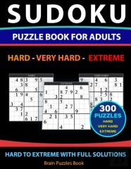 Sudoku Puzzle Book For Adults - 300 Puzzles - Hard To Extreme