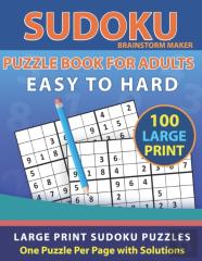 Sudoku Puzzle Book For Adults