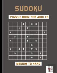 Sudoku Puzzle Book For Adults Medium To Hard Vol 2
