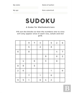 Bertrand.pt - Sudoku Puzzles  A Game For Mathematicians