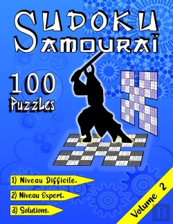 Bertrand.pt - Sudoku Samourai, 100 Puzzles , 1) Niveau Difficile, 2) Niveau Expert, 3) Solutions, Volume 2