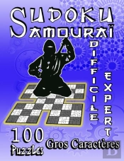 Sudoku Samourai, 100 Puzzles, Gros Caracteres, Difficile, Expert