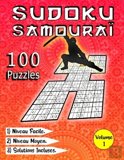 Bertrand.pt - Sudoku Samourai, 100 Puzzles, Niveau Facile, Niveau Moyen, Solutions Incluses, Volume 1