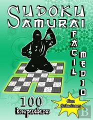 Sudoku Samurai Facil Y Medio  / 100 Rompecabezas Con Soluciones
