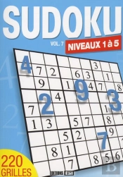 Sudoku T.7 ; Niveaux 1 À 5