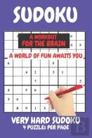 Sudoku Very Hard Expert Level Compact Book Fits In Your Bag 4 Puzzles Per Page