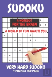Sudoku Very Hard Expert Level Compact Book Fits In Your Bag 4 Puzzles Per Page