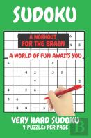 Sudoku Very Hard Expert Level Compact Book Fits In Your Bag 4 Puzzles Per Page
