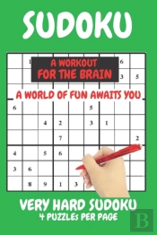 Sudoku Very Hard Expert Level Compact Book Fits In Your Bag 4 Puzzles Per Page