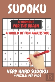 Sudoku Very Hard Expert Level Compact Book Fits In Your Bag 4 Puzzles Per Page