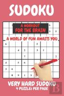 Sudoku Very Hard Expert Level Compact Book Fits In Your Bag 4 Puzzles Per Page