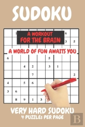 Sudoku Very Hard Expert Level Compact Book Fits In Your Bag 4 Puzzles Per Page
