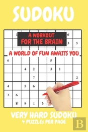 Sudoku Very Hard Expert Level Compact Book Fits In Your Bag 4 Puzzles Per Page