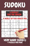 Sudoku Very Hard Expert Level Compact Book Fits In Your Bag 4 Puzzles Per Page