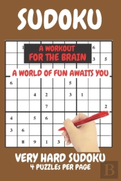 Sudoku Very Hard Expert Level Compact Book Fits In Your Bag 4 Puzzles Per Page