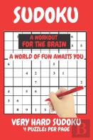 Sudoku Very Hard Expert Level Compact Book Fits In Your Bag 4 Puzzles Per Page