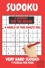 Sudoku Very Hard Expert Level Compact Book Fits In Your Bag 4 Puzzles Per Page