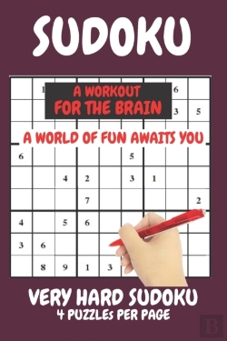 Bertrand.pt - Sudoku Very Hard Expert Level Compact Book Fits In Your Bag 4 Puzzles Per Page