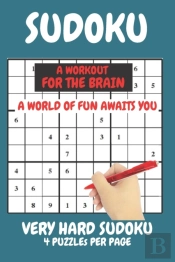 Sudoku Very Hard Expert Level Compact Book Fits In Your Bag 4 Puzzles Per Page