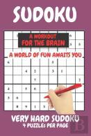 Sudoku Very Hard Expert Level Compact Book Fits In Your Bag 4 Puzzles Per Page