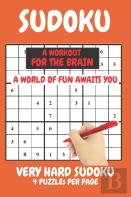 Sudoku Very Hard Expert Level Compact Book Fits In Your Bag 4 Puzzles Per Page