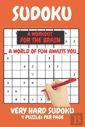 Sudoku Very Hard Expert Level Compact Book Fits In Your Bag 4 Puzzles Per Page