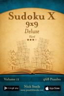 Sudoku X 9x9 Deluxe - Hard - Volume 11 - 468 Logic Puzzles