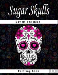 Sugar Skull Coloring Book Day Of The Dead