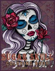 Sugar Skull Coloring Book For Adults $ Teens