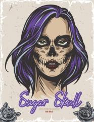 Sugar Skulls Coloring Book For Girls