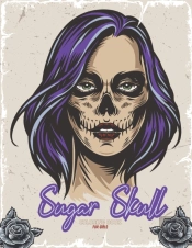 Sugar Skulls Coloring Book For Girls