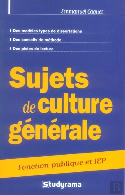 Bertrand.pt - Sujets De Culture Generale Categorie A Et B ; Fonction Publique Et Iep