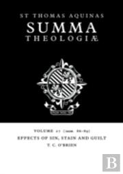 Summa Theologiae: Volume 27, Effects Of Sin, Stain And Guilt