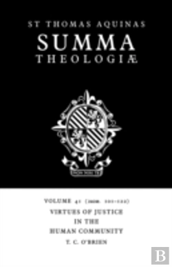 Bertrand.pt - Summa Theologiae: Volume 41, Virtues Of Justice In The Human Community
