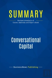 Summary: Conversational Capital : Review And Analysis Of Cesvet, Babinsky And Alper'S Book