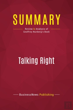 Bertrand.pt - Summary: Talking Right : Review And Analysis Of Geoffrey Nunberg'S Book