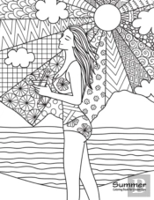 Summer Coloring Book For Grown-Ups 1