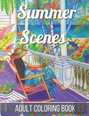 Summer Scenes Adult Coloring Book