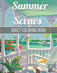 Summer Scenes Adult Coloring Book