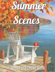 Summer Scenes Adult Coloring Book