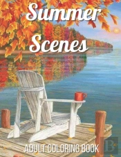 Summer Scenes Adult Coloring Book
