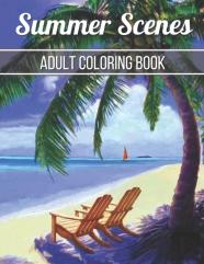 Summer Scenes Adult Coloring Book