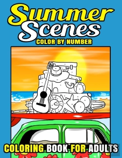 Bertrand.pt - Summer Scenes Color By Number Coloring Book For Adults