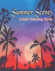 Summer Scenes Coloring Book
