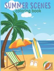 Summer Scenes Coloring Book