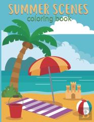 Summer Scenes Coloring Book