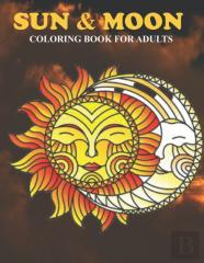 Sun & Moon Coloring Book For Adults