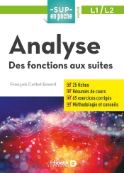 Sup En Poche : Analyse ; Des Fonctions Aux Suites ; L1 Et L2