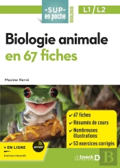 Sup En Poche : Biologie Animale En 52 Fiches : Licences 1 Et 2, Capes Et Bcpst